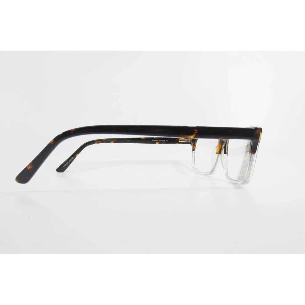 Robert Mitchel XL RMXL 20214 Tortoise Crystal Rectangular Eyeglass Frames